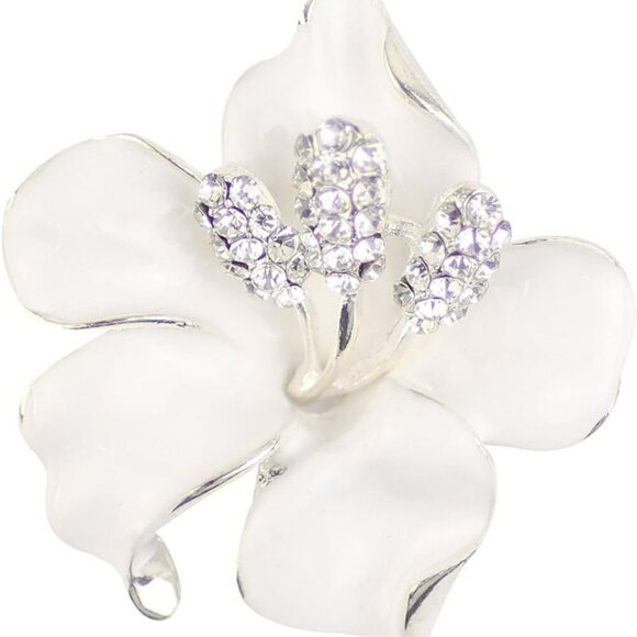 Brooch Pin for Women Flowers Brooch with Created Crystal | Elegant Brooches and - Picture 1 of 7